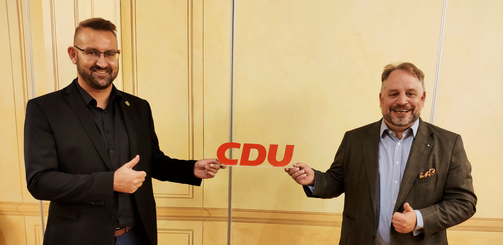 v.l. Sven Behrens und Dr. Joachim Kleen